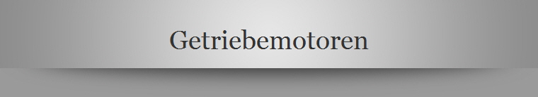 Getriebemotoren